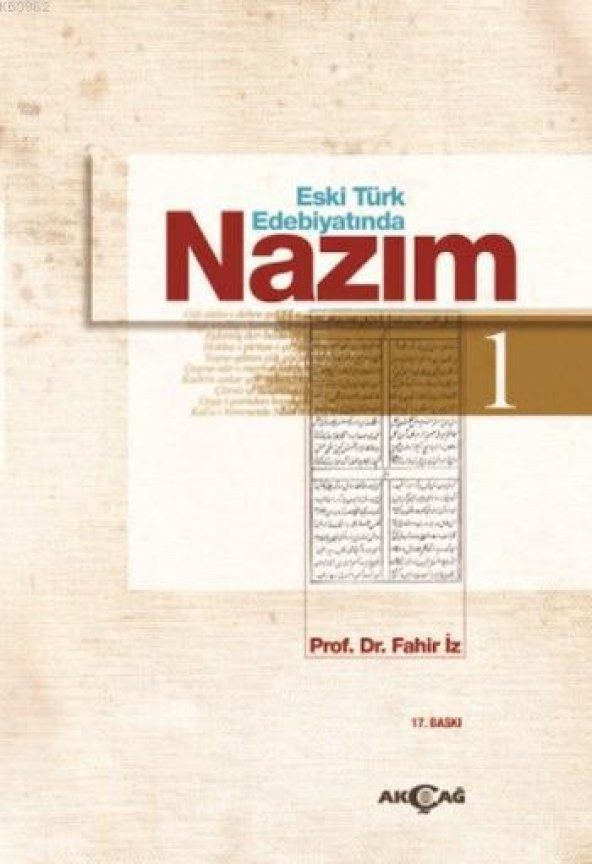 Eski Türk Edebiyatında Nazım 1. Cilt Prof. Dr. Fahir İz