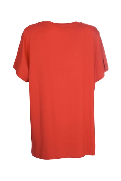 Faik Sönmez V Yaka Oversize Kadın Tişört - Kısa Kol - Günlük Stil ürün görseli 1