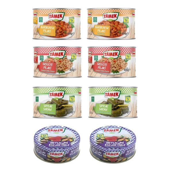 Tamek Konserve Hazır Yemek 8 li Karma Paket