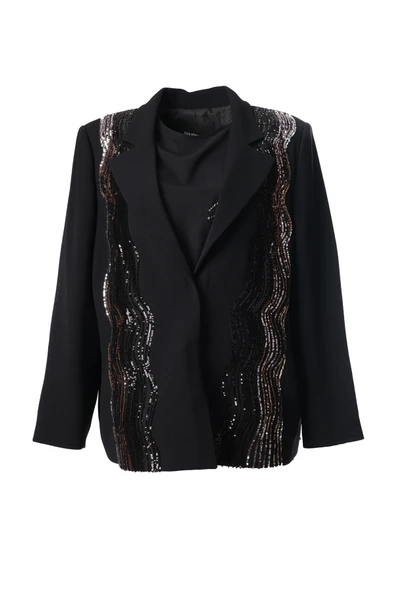 Faik Sönmez Oversize Minimalist Sırt Detaylı Kadın Ceket - Günlük & Özel Gün - 2