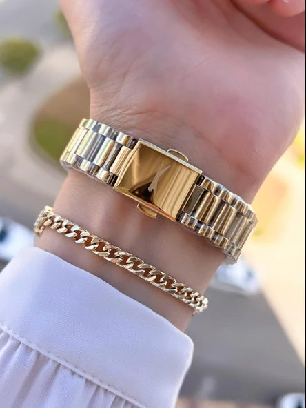 Slazenger Çelik Kordon 30 Mt Suya Dayanıklı Bileklik Hediyeli Kadın Kol Saati BSL.09.2338.4.11 - Resim 3