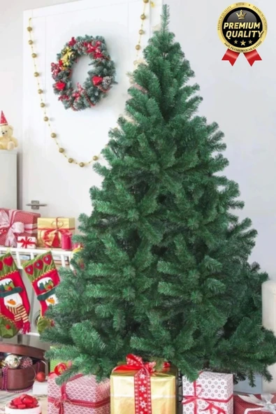 Premium Kalite Yeni Yıl Süsleme Seti Renkli Işık Hediye Yılbaşı Çam Ağacı Noel Paketi 110 Cm 110 Dal - 7