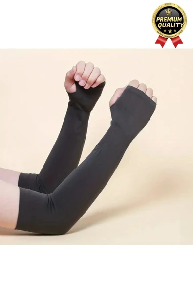 Kaliteli Uzun Kumaş Esnek Spor Bisiklet Motosiklet Koşu Tesettür Güneş Anti UV Koruyucu Kol Kılıfı - 6