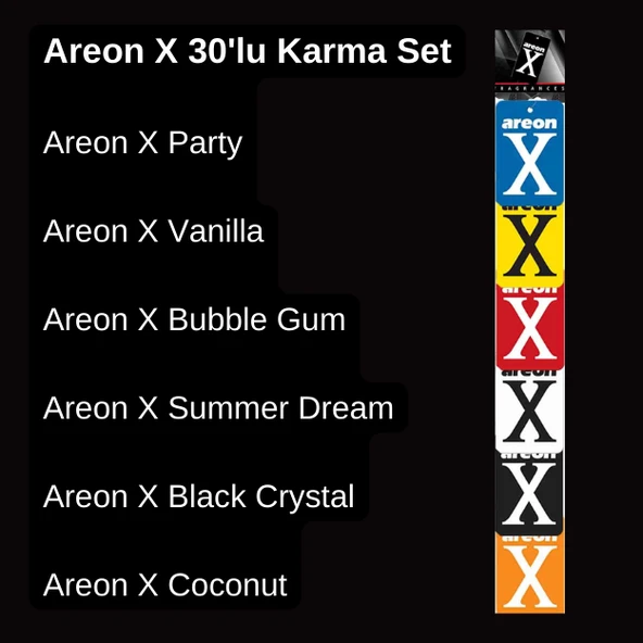 Areon X Display 30'lu Karma Set ürün görseli