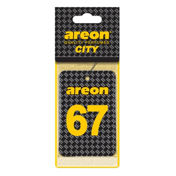 Areon City Vanilla Black 67 Oto Araç Kokusu ürün görseli