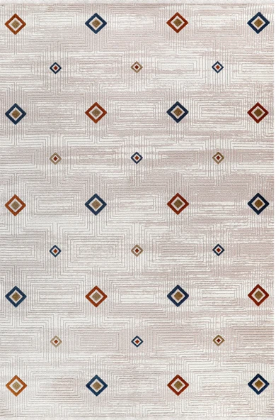 Kreasyon Halı Yolluk Halısı 100x200 Bristol BI003 Çok Renkli