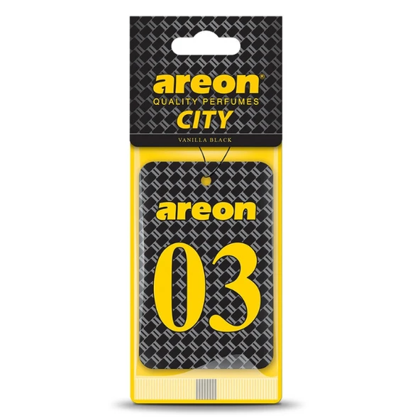 Areon City Vanilla Black 03 Oto Araç Kokusu ürün görseli