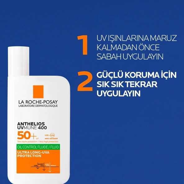 Anthelios Oil Control Fluid Spf 50+ Güneş Kremi 50 ml, Yağlı/Karma ve Hassas Ciltler İçin - 4