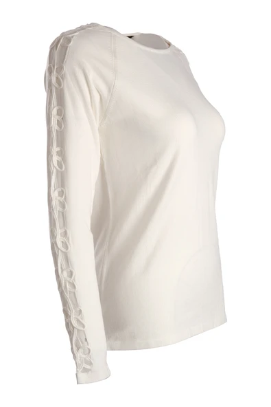 Vedi Minimalist Nakışlı Uzun Kol Kadın Triko - Günlük Şıklık - 3