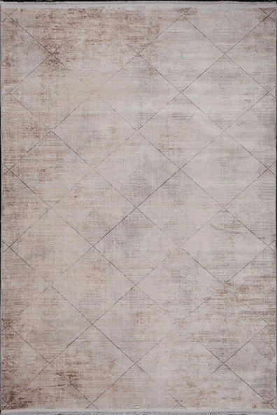 Kreasyon Halı Kişiye Özel Ölçü Yolluk Halısı 100x250 Mazzini 1490 Vizon