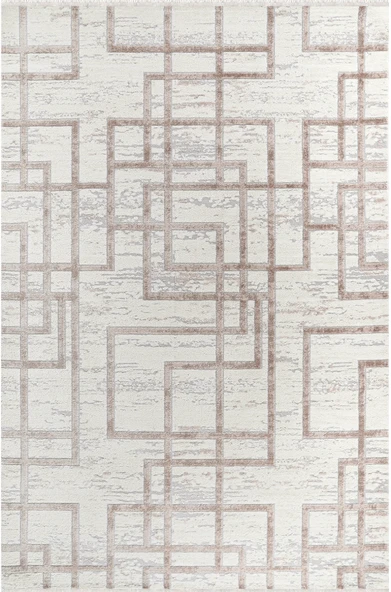 Kreasyon Halı Kişiye Özel Ölçü Salon Halısı 200x350 Bristol BI004 Krem