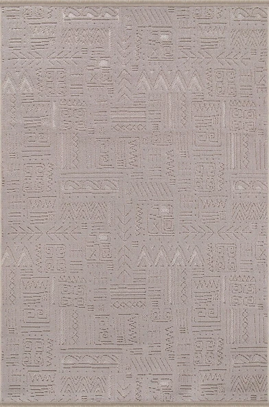Kreasyon Halı Kişiye Özel Ölçü Oda Halısı 120x180 Loopo LP002 Bej