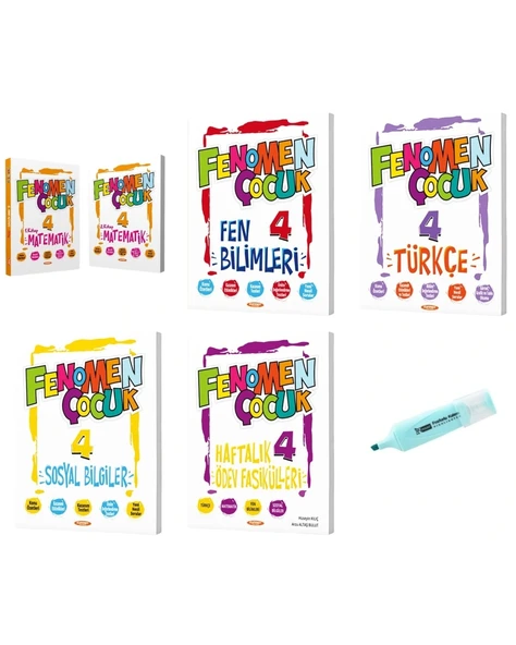4.Sınıf Matematik-1-2 Fen Türkçe Sosyal Ödev Fasikülleri Soru Bankası