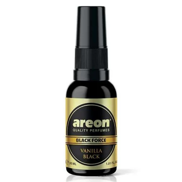 Areon Black Force 30 Ml Vanilla Black Oto Araç Spreyi ürün görseli