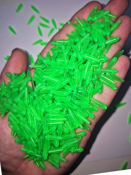 Eagenset Neon Ultraviyole Uv Yumuşak Silikon Yeşil 50 Adet 1,3 cm. Delik: 2mm