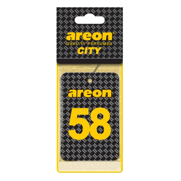 Areon City Vanilla Black 58 Oto Araç Kokusu ürün görseli