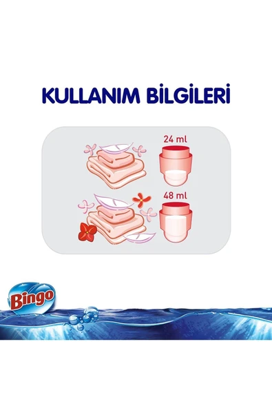 Bingo Soft Konsantre Çamaşır Yumuşatıcısı Lovely 1440 Ml - Ekonomi Paketi 4'lü - 5