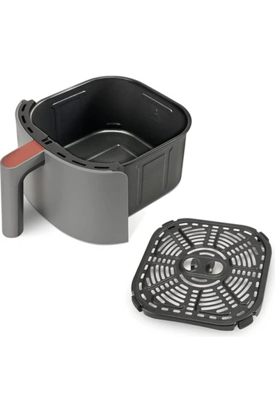 Cosorı Lite Smart Air Fritöz 3.8l Xl Air Fritöz 1500W 2-3 Kişi Için, 7 Programlı Sıcak Hava Fritözü, 75-230°C, Gri - 3