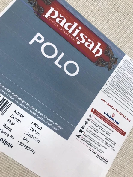 Padişah Halı Polo 74775 060 Serisi Akrilik Salon Oturma Yatak Odası Halısı - Resim 7