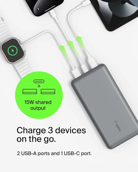 Belkin USB C Taşınabilir Şarj Cihazı 20000mAh - Resim 3
