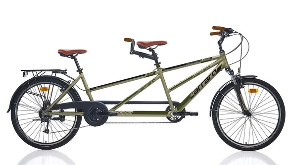 CARRARO DUE TANDEM UNISEX 470H/420H V 27 VİTES 26 JANT MAT YEŞİL SİYAH HAKİ KAHVERENGİ
