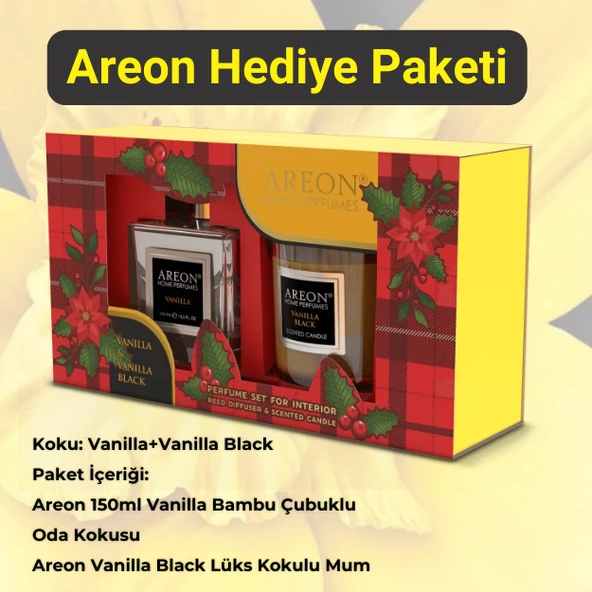 Areon Vanilla+vanilla Black Oda Kokusu Hediye Paketi
