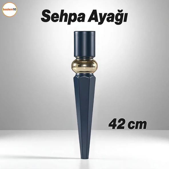 Elips Sehpa Ayağı 42 cm Plastik Antrasit Masa Ayak Mutfak Sehpası Yemek Masası Mobilya Ayakları