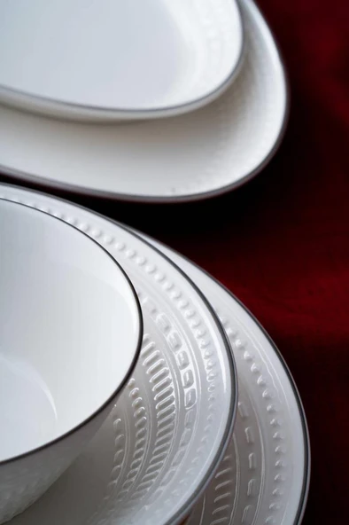 Acar Rienna Silver 29 Parça Yemek Takımı POR-07122 - 2