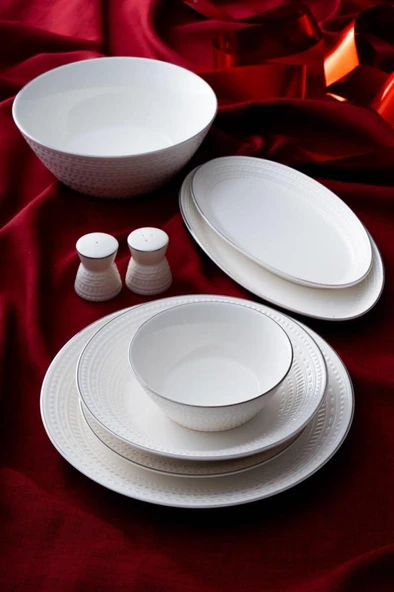 Acar Rienna Silver 29 Parça Yemek Takımı POR-07122