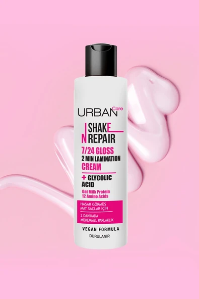 Urban Care Shake N Repair 7/24 Gloss Laminasyon Parlaklık Etkili Durulanan Bakım Kremi 200 ml-vegan - 2