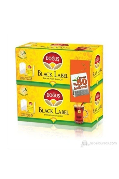 Doğuş Black Label Bardak Çay 25x2gr (2.si %50 Indirimli)
