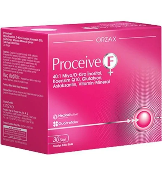 Orzax Proceive F 30 Saşe ürün görseli 1