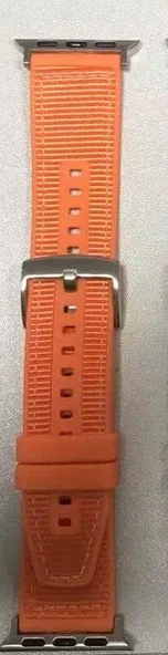 Apple watch 38/40mm  Dikiş Desenli Dokuma Silikon Kordon - 5