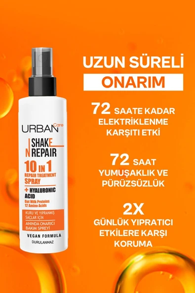 Urban Care Shake N Repair 10-in-1 Onarıcı Etkili Durulanmayan Saç Bakım Spreyi 200 ml-vegan - 3