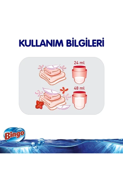 Bingo Soft Konsantre Çamaşır Yumuşatıcısı Lovely 1440 ml Ekonomi Paketi 6'lı - 6