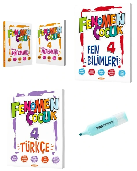 4.Sınıf Matematik-1-2 Fen Bilimleri Ve Türkçe  Soru Bankası