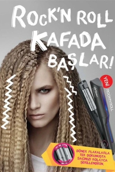 Arzum Rock'ın Roll Dönen Saç Şekillendirici Siyah AR588 - 4