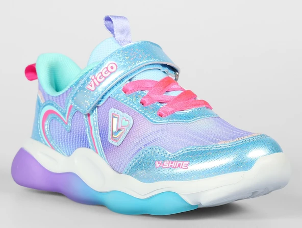 Vicco Heart Işıklı Ortopedik Çocuk Spor Ayakkabı - Resim 4