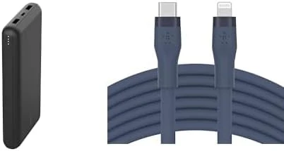 Belkin USB C Powerbank 20000 mAh ve Belkin Silikon 3M USB C - Lightning Kablosu, 20W Hızlı Şarj ürün görseli
