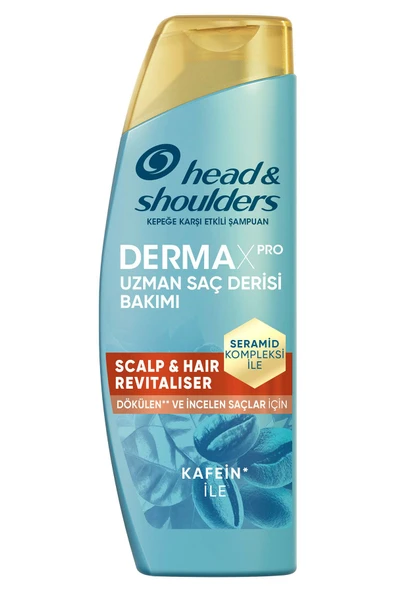 Head&Shoulders Dermaxpro Scalp & Hair Revitaliser Dökülme Ve Kepek Karşıtı Şampuan Kafein Ve Seramid - Resim 2