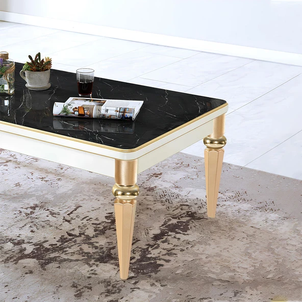 Elips Sehpa Ayağı 42 cm Plastik Gold Altın Masa Ayak Mutfak Sehpası Yemek Masası Mobilya Ayakları - 6