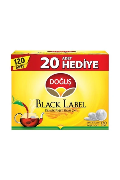 Doğuş Black Label Demlik Poşet Siyah Çay