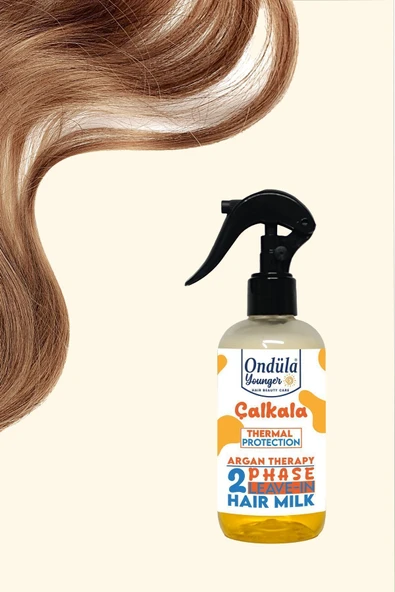 Ondüla Milk Therapy Argan | Nemlendirici Etki | Isı Koruyucu Çift Fazlı Fön Suyu-250 ml - 4