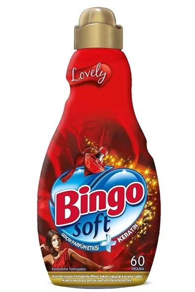 Bingo Soft Konsantre Çamaşır Yumuşatıcısı Lovely 1440 ml Ekonomi Paketi 4 Li