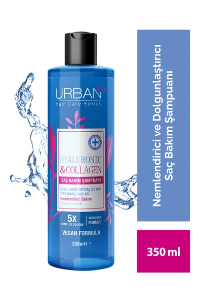 Urban Care Hyaluronic & Collagen Ekstra Dolgunlaştırıcı Saç Bakım Şampuanı Vegan 350 ml