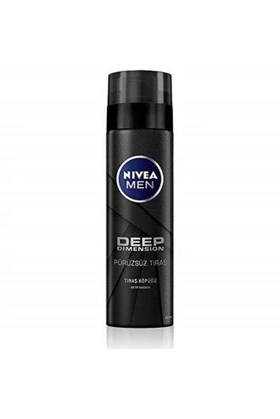 NIVEA Men Traş Köpüğü 200ml Deep Dımensıon Pürüzsüz Traş-6'lı Paket