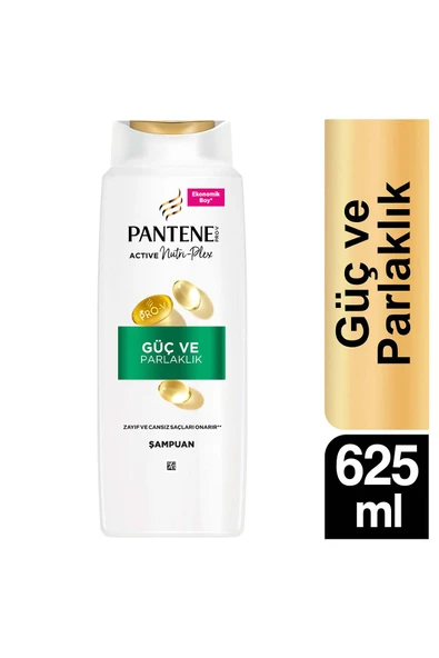 Pantene Güç Ve Parlaklık Şampuan 625Ml - 1