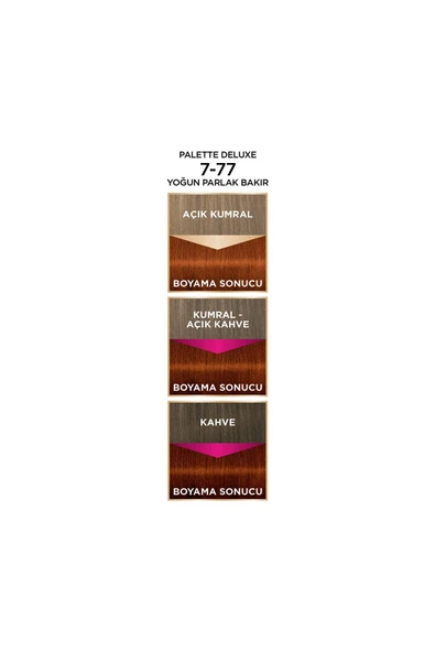 Palette Deluxe 7-77 Yoğun Parlak Bakır