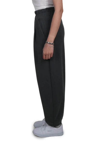 Kadın Modal Kumaş Havuç Kesim Antrasit Pantolon - 4