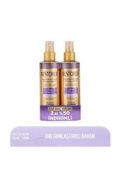 Restorex Sıvı Saç Kremi Kolajen&biotin Dolgunlaştırıcı 2'li 200ml